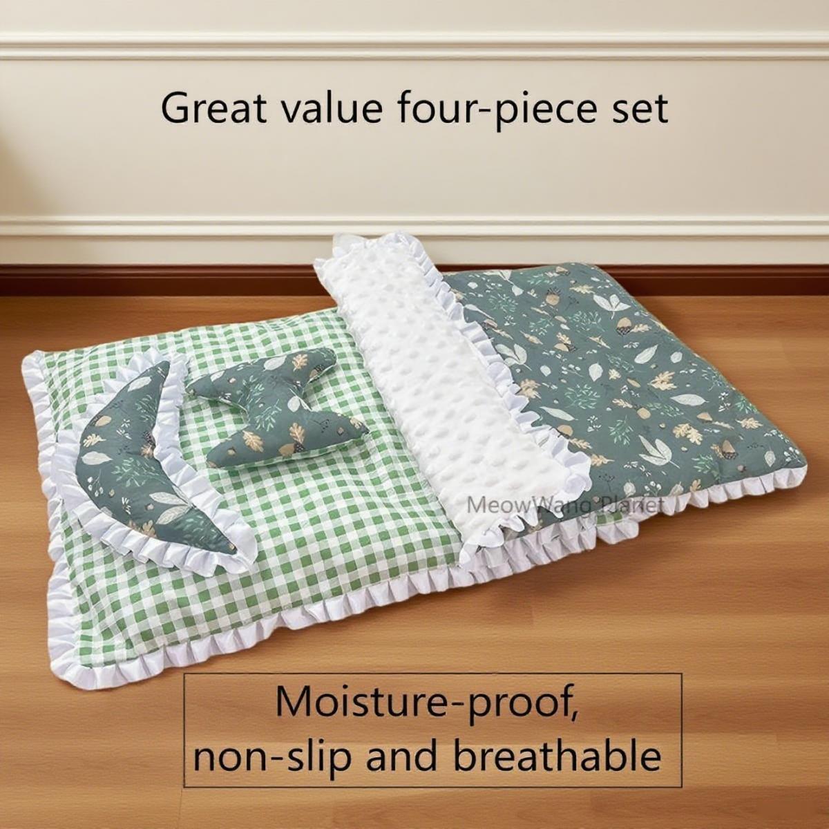 Premium Cozy Pet Bedding Set for Cats and Small Dogs