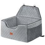 Dog Booster Car Seat Small Medium Large Dog Up To 55 Lbs Gray