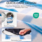 Round Dog Cat Washable Bed With Non-Slip Bottom, Soft Fluffy Bed For Puppy & Kitten, 23 Inch