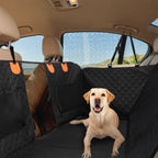 600D Waterproof Dog Car Seat Cover – Back Seat Protector with Side Flaps