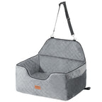 Dog Booster Car Seat Small Medium Large Dog Up To 55 Lbs Gray