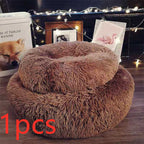 Dog, Cat Beds For Small Dog and Cat Round Plush