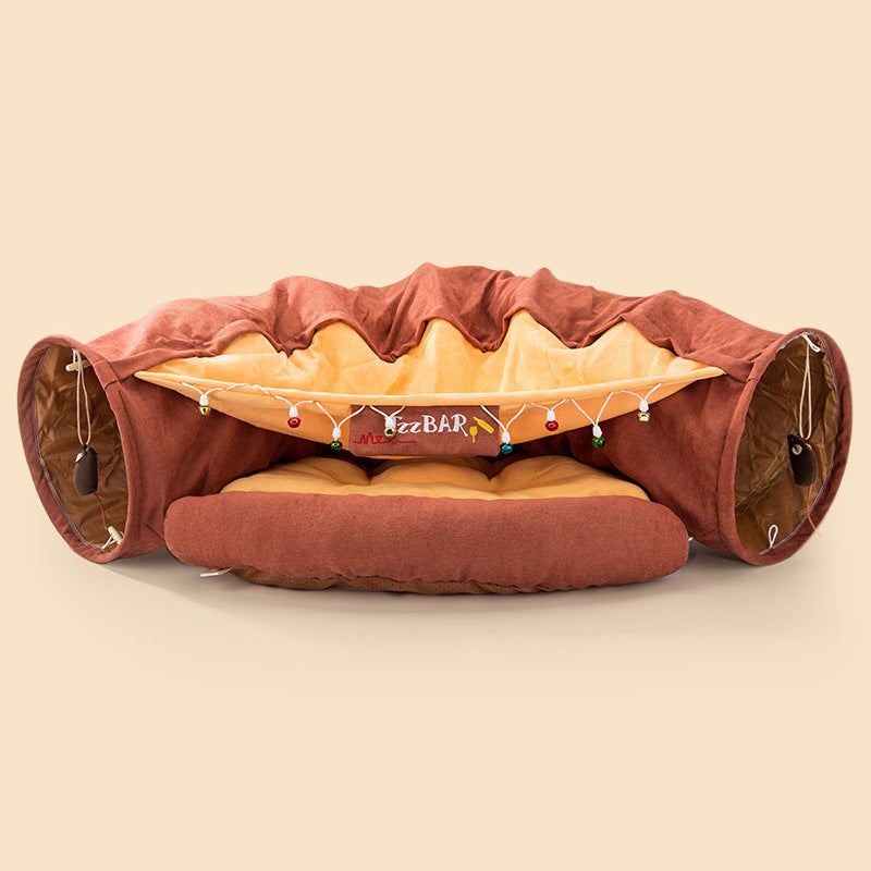 Washable Cat Tunnel – Foldable & Durable for Indoor Play