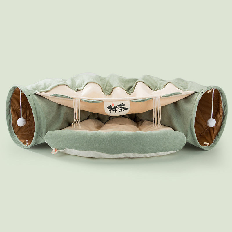 Washable Cat Tunnel – Foldable & Durable for Indoor Play