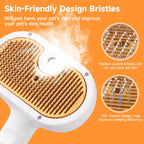 Universal Pet Steam Brush For Cat And Dog, 3-in-1 Spray Hair Removal Comb