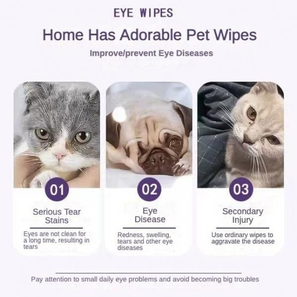 Pet Eye Wipes, 200 Wipes  Can Pet Eye CleaningWipes