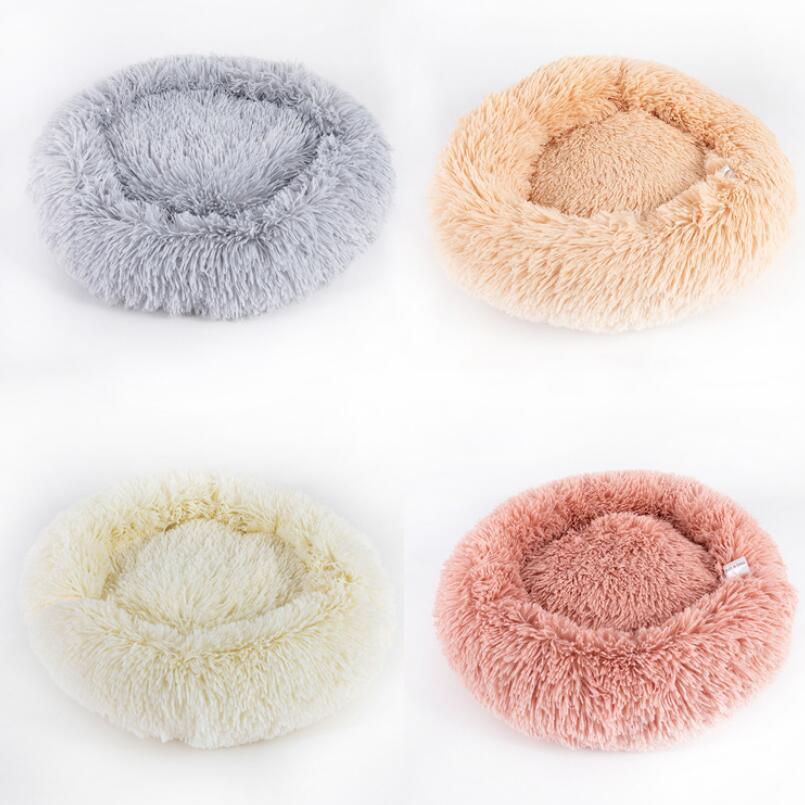 Dog, Cat Beds For Small Dog and Cat Round Plush