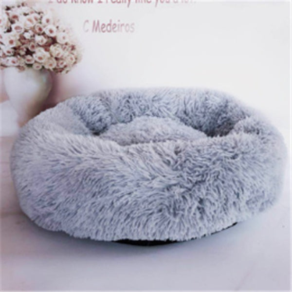 Fluffy Cat Nest Pad – Round Winter Mattress for Pets