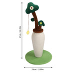 Vertical Sisal Cat Scratching Pole with Ball Track Toy