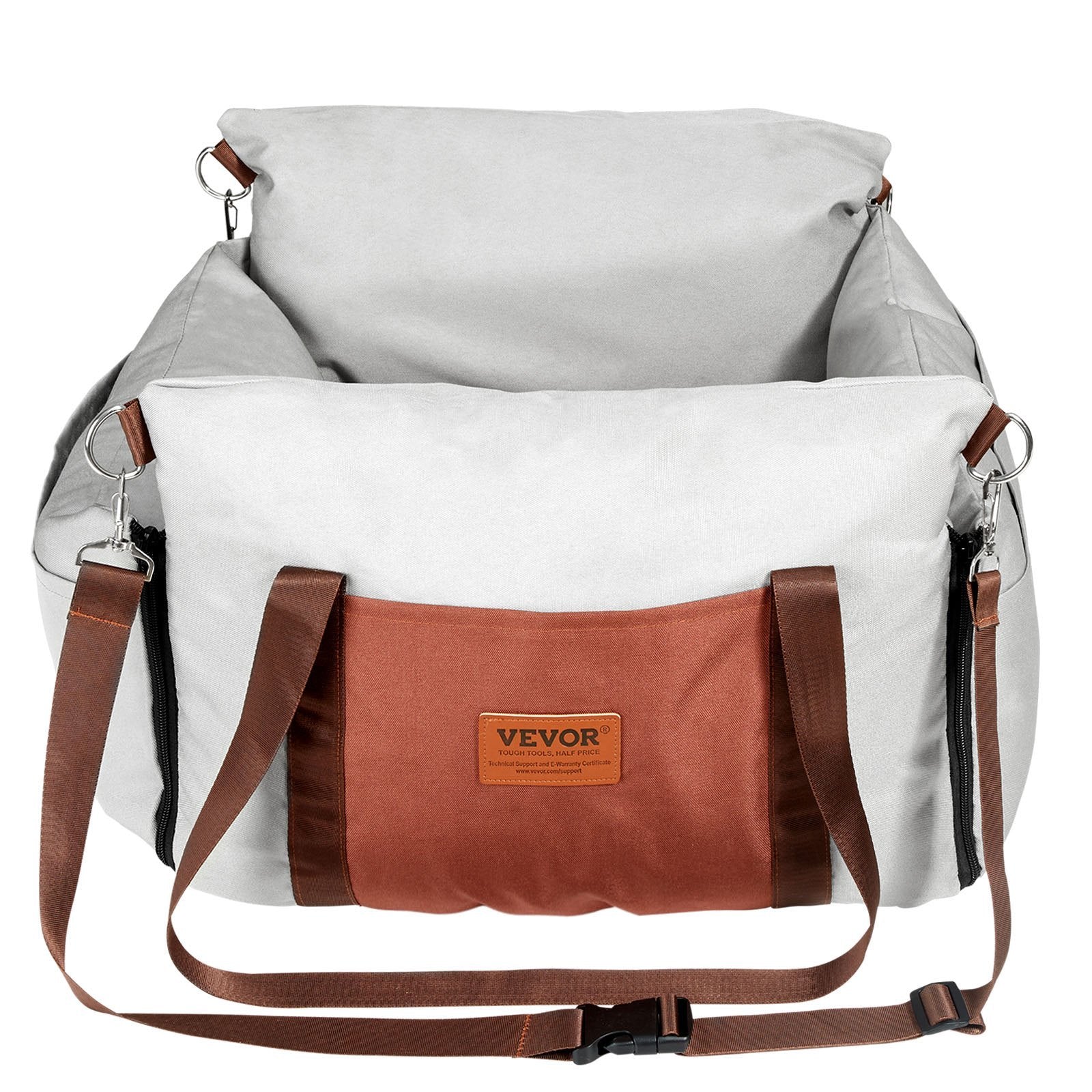 Dog Booster Car Seat Pet Car Seat For Small Dog Up To 25lbs Gray