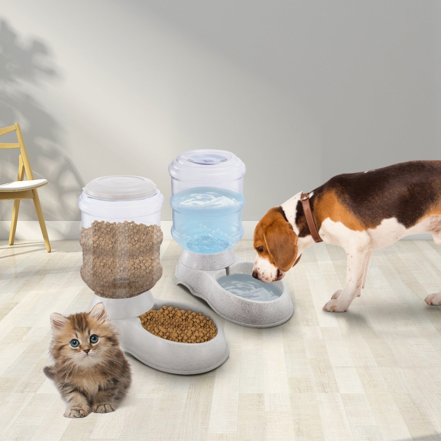 3.5L Pet Water Dispenser Self-Dispensing, Automatic Pet Waterer Cat Dog