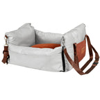 Dog Booster Car Seat Pet Car Seat For Small Dog Up To 25lbs Gray