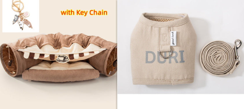 Washable Cat Tunnel – Foldable & Durable for Indoor Play