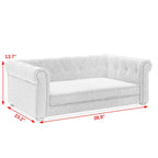 Elegant Rectangle Pet Bed For Medium And Large Dogs, Durable Elevated Dog Sofa Bed