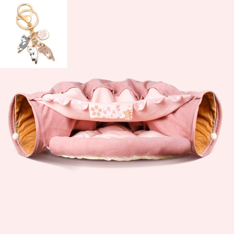 Washable Cat Tunnel – Foldable & Durable for Indoor Play