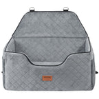 Dog Booster Car Seat Small Medium Large Dog Up To 55 Lbs Gray