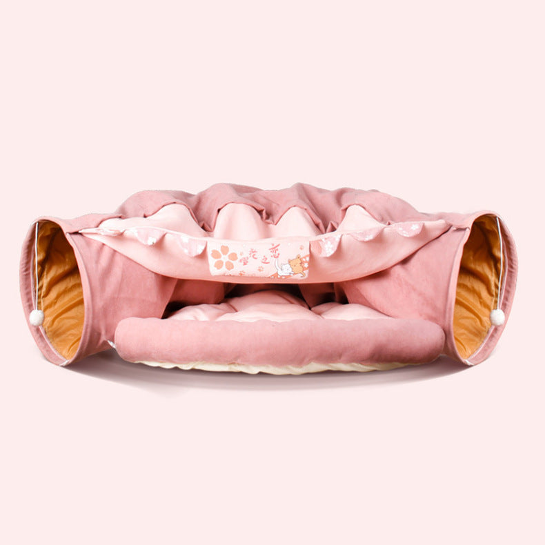 Washable Cat Tunnel – Foldable & Durable for Indoor Play