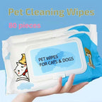 Dog Cat Pet Wet Wipes For Paws And Butt, Ears Eyes