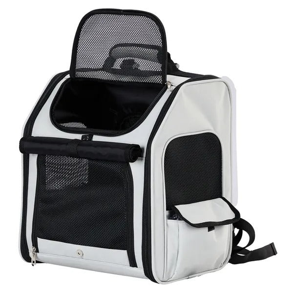 Pet Carrier Backpack, Expandable Cat Dog Carrier With Back Extension