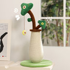 Vertical Sisal Cat Scratching Pole with Ball Track Toy