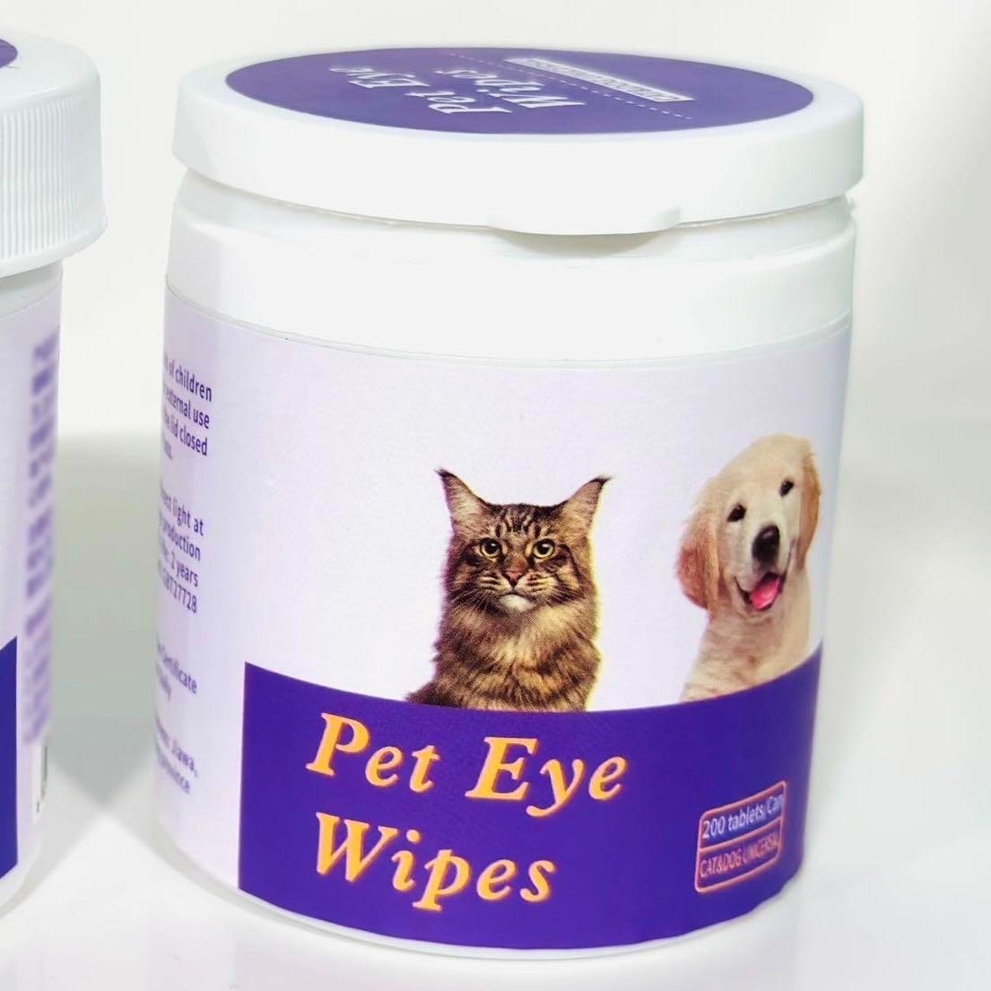 Pet Eye Wipes, 200 Wipes  Can Pet Eye CleaningWipes
