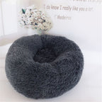 Fluffy Cat Nest Pad – Round Winter Mattress for Pets
