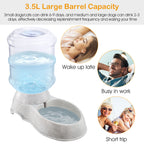 3.5L Pet Water Dispenser Self-Dispensing, Automatic Pet Waterer Cat Dog