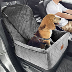 Dog Booster Car Seat For Small Medium Dog Up To 40 Lbs Gray