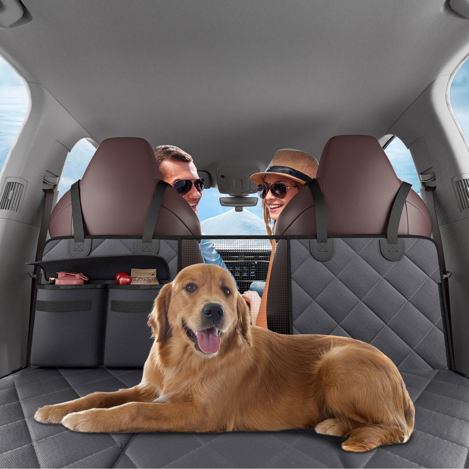 54 X 24 In 600D Waterproof Dog Car Seat Cover For Back