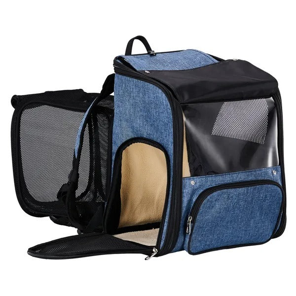 Pet Carrier Backpack, Expandable Cat Dog Carrier With Back Extension