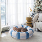 Round Dog Cat Washable Bed With Non-Slip Bottom, Soft Fluffy Bed For Puppy & Kitten, 23 Inch
