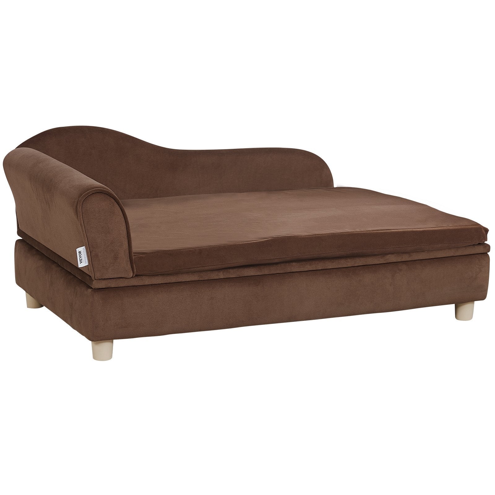 Pet Sofa, Dog Couch For Large-Sized Dogs And Cats, Soft Velvety Dog Sofa Bed, 110 Lbs Loading Cat Sofa