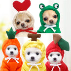 Cute Fruit Dog Clothes For Small Dogs Hoodies Winter Warm