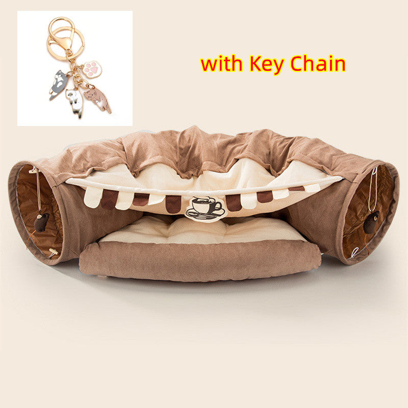Washable Cat Tunnel – Foldable & Durable for Indoor Play