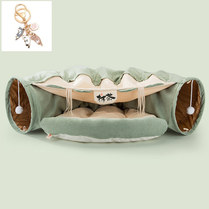 Washable Cat Tunnel – Foldable & Durable for Indoor Play