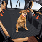 600D Waterproof Dog Car Seat Cover – Back Seat Protector with Side Flaps