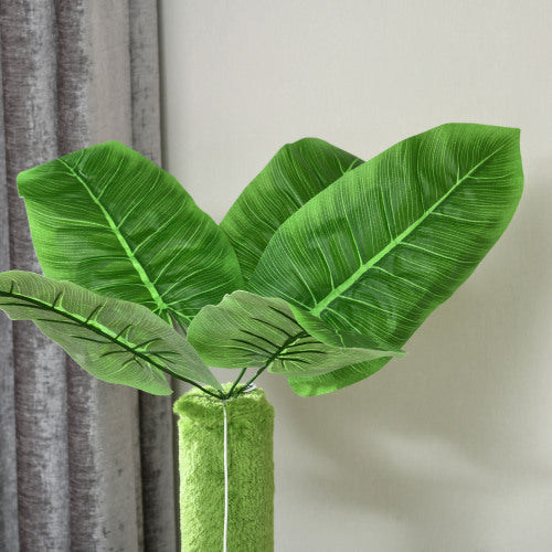 Green Cat Tree with Hammock, Scratching Posts, Platforms, and Play Ball