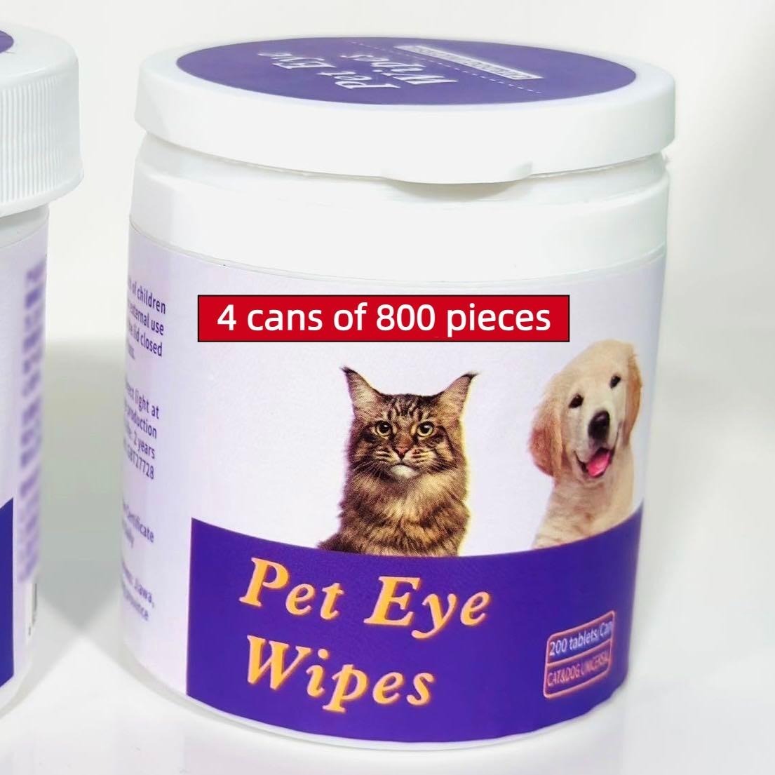 Pet Eye Wipes, 200 Wipes  Can Pet Eye CleaningWipes