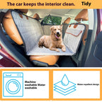 Supportive Car Dog Bed for Rear Seat – Widened Base & Pet Comfort Pad