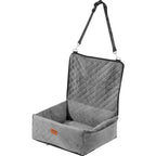 Dog Booster Car Seat For Small Medium Dog Up To 40 Lbs Gray