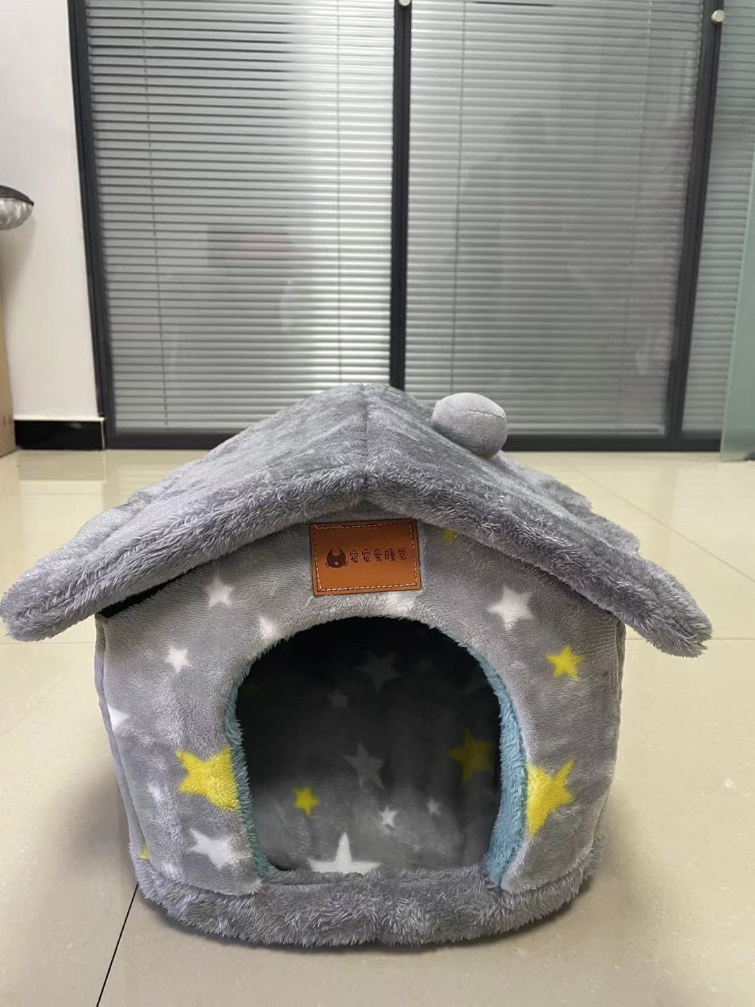 Foldable Dog, Cat Winter Bed, House Enclosed Cave Sofa