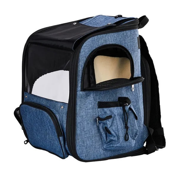 Pet Carrier Backpack, Expandable Cat Dog Carrier With Back Extension